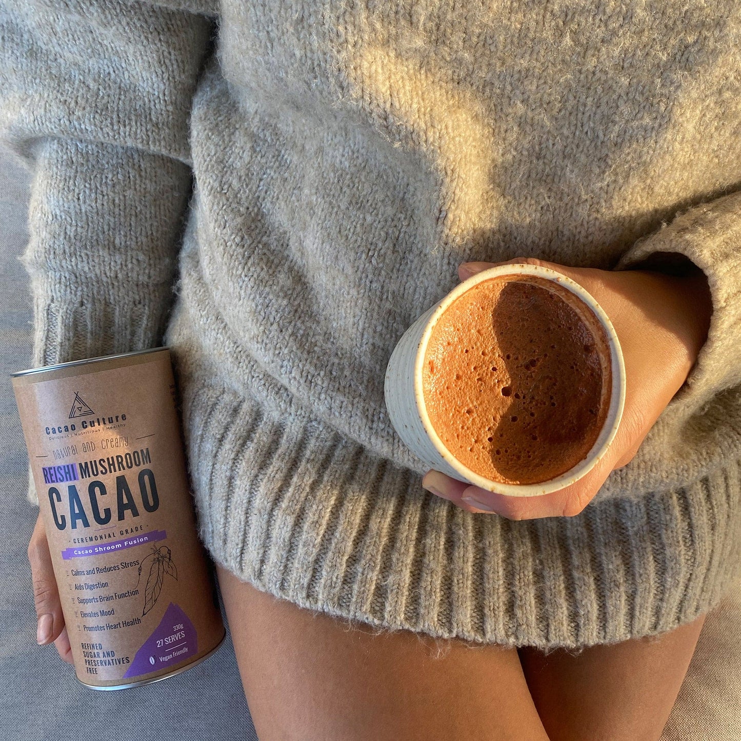 RELAX & BETTER SLEEP - Reishi Ceremonial Cacao Mushroom Fusion