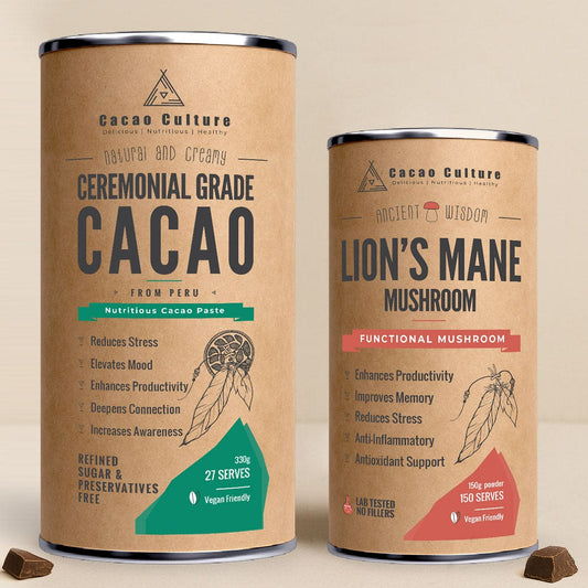 PERFECT DUO - Peruvian Ceremonial Cacao & Lion's Mane